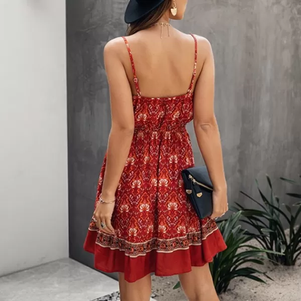 Princesse Fleurie Robe Rouge Fleurie Vintage Flash Sale